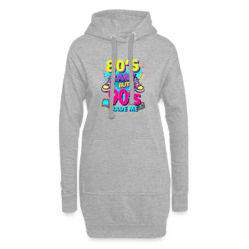 Bébé des années 80, les années 90 m’ont fait - Sweat-shirt à capuche long Femme - gris chiné - Devant
