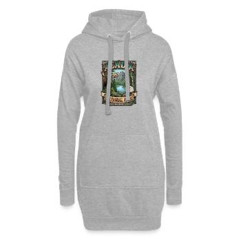 Acadia National Park Maine - Hoodie-Kleid - Grau meliert - Vorne