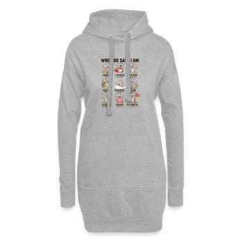 Von Wem Gott Sagt, Dass Ich Koala Bin, - Hoodie-Kleid - Grau meliert - Vorne