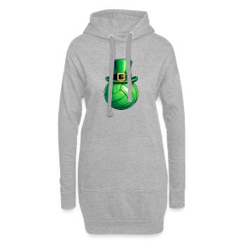 Volley-ball de la Saint-Patrick - Sweat-shirt à capuche long Femme - gris chiné - Devant