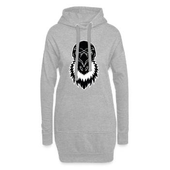 Eagle Hawk Maskottchen-Logo Sport-Gaming-Geschenk - Hoodie-Kleid - Grau meliert - Vorne
