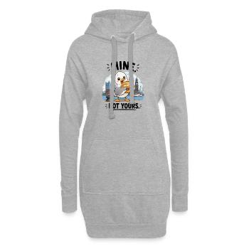 Quakende Möwe Hamburg - Hoodie-Kleid - Grau meliert - Vorne