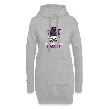 Bewusstsein für rheumatoide Arthritis-Kämpfer RA - Hoodie-Kleid - Grau meliert - Vorne