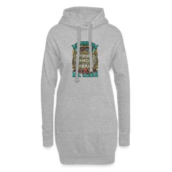 Beau-Papa Drôle Cadeau Rétro Fête des Pères - Sweat-shirt à capuche long Femme - gris chiné - Devant