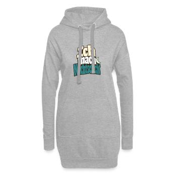 Ich mach Nachtschicht Krankenpfleger Humor - Hoodie Dress - heather grey - Front