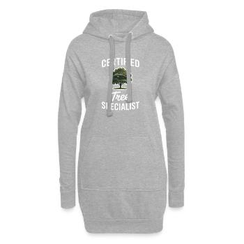 Arbres, proverbes, arbres, forêt, drôle, cadeau d’arbres - Sweat-shirt à capuche long Femme - gris chiné - Devant