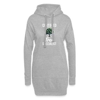 Arbres, proverbes, arbres, forêt, drôle, cadeau d’arbres - Sweat-shirt à capuche long Femme - gris chiné - Devant