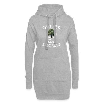 Bäume Sprüche Baum Wald Lustiges Bäume Geschenk - Hoodie-Kleid - Grau meliert - Vorne