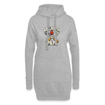 Grillmeister Papa Vatertag BBQ Grill Geschenk - Hoodie Dress - heather grey - Front