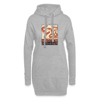 Aal Shibuya Harajuku - Hoodie-Kleid - Grau meliert - Vorne