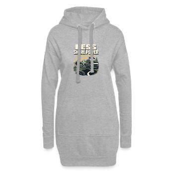Plan des systèmes de fourgonnettes, moins d’alimentation à terre plus libérée - Sweat-shirt à capuche long Femme - gris chiné - Devant