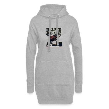 Aide senior pour chiens, Aide de la fierté au museau gris Harnes - Sweat-shirt à capuche long Femme - gris chiné - Devant