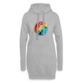 COOL BASKETBALLER BUNT BASKETBALL - Hoodie-Kleid - Grau meliert - Vorne