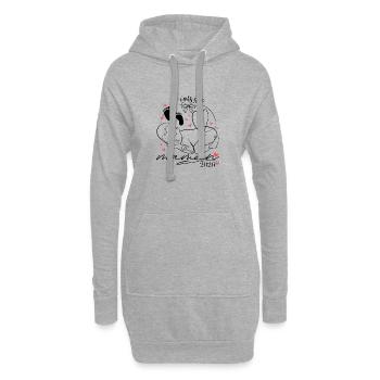 Je vais être maman 2026 annonce grossesse - Sweat-shirt à capuche long Femme - gris chiné - Devant