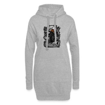 Cavalier de Hesse Cavalier de Hesse Halloween Par - Sweat-shirt à capuche long Femme - gris chiné - Devant