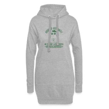 Geselle geschafft Lizenzierter Klugscheißer - Hoodie-Kleid - Grau meliert - Vorne