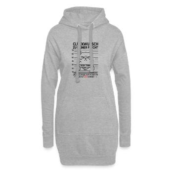 Lustiges Abschiedsgeschenk Kollegen - Hoodie-Kleid - Grau meliert - Vorne