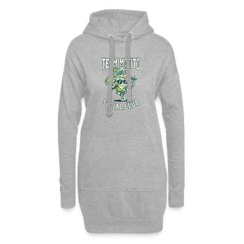 Barman de cocktails Mojito pour enterrement de vie de garçon - Sweat-shirt à capuche long Femme - gris chiné - Devant
