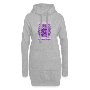 Fille d’une patiente atteinte de démence - Sweat-shirt à capuche long Femme - gris chiné - Devant