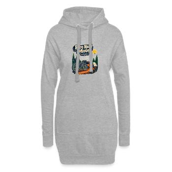 Premier vélo tout-terrain au Fire Road Motel d’une nuit - Sweat-shirt à capuche long Femme - gris chiné - Devant