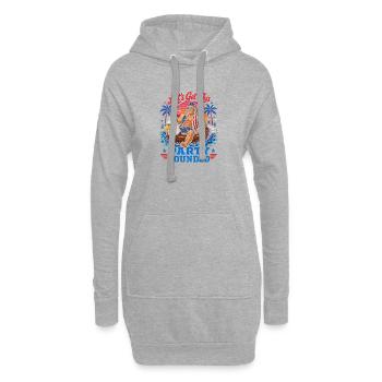 Fondons cette fête ! Ben Franklin, 4e année - Sweat-shirt à capuche long Femme - gris chiné - Devant