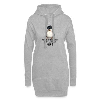  Ich Habs Doch Auch Nicht Immer Leicht Mit Mir - Hoodie-Kleid - Grau meliert - Vorne