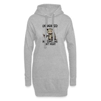 Ce n’est pas diagnostiqué, mais quelque chose ne va pas - Sweat-shirt à capuche long Femme - gris chiné - Devant