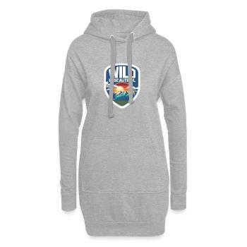Camper Hiker Pfadfinder Camping Berge Wandern - Hoodie-Kleid - Grau meliert - Vorne