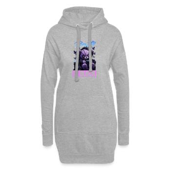 Pastel Goth Soft Goth Gaming Gamer - Hoodie-Kleid - Grau meliert - Vorne