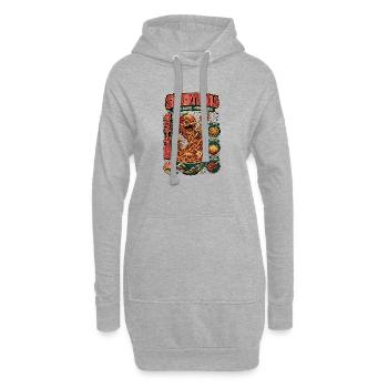 Spaghetti Bolo Mehr Sauce Shirt - Hoodie-Kleid - Grau meliert - Vorne