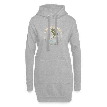 Lymphsystem Lymphdrainage Wellness Geschenk - Hoodie-Kleid - Grau meliert - Vorne