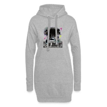 Jimothy Équipe Drôle de Raton Laveur Viral Jimothy - Sweat-shirt à capuche long Femme - gris chiné - Devant