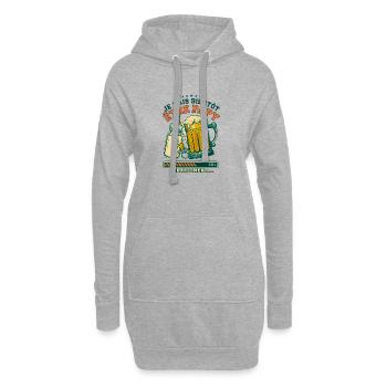 Futur Papy Humour Annonce Grossesse - Sweat-shirt à capuche long Femme - gris chiné - Devant
