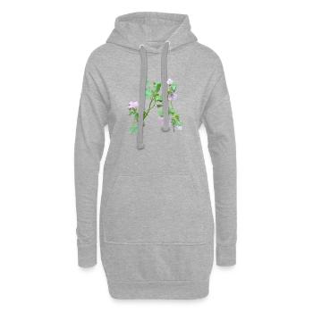 Foto meiner selbst ausgesäten Malben - Hoodie-Kleid - Grau meliert - Vorne