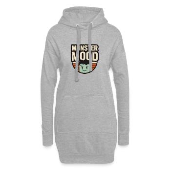Süßes Halloween-Monster – Monsterstimmung - Hoodie-Kleid - Grau meliert - Vorne