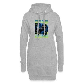 Gamer Gaming Cat Video Game - Hoodie-Kleid - Grau meliert - Vorne
