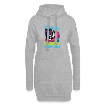Gamer Gaming Cat Video Game - Hoodie-Kleid - Grau meliert - Vorne