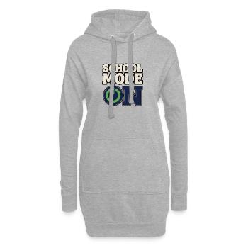 Back to School – School Mode On Power Button - Hoodie Dress - heather grey - Front