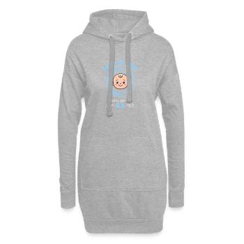 Futur Papy 2027 Chargement Bébé En Cours - Sweat-shirt à capuche long Femme - gris chiné - Devant