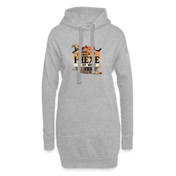  Meine Lieblingshexe Ist Meine Frau Hexe Halloween - Hoodie-Kleid - Grau meliert - Vorne