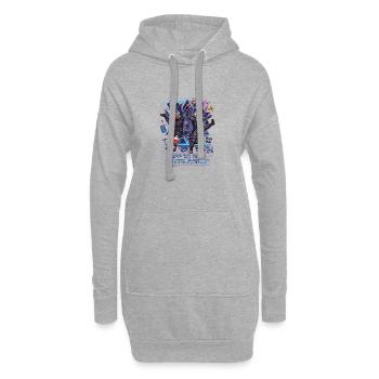 Off To Get A Little Silly - Hoodie-Kleid - Grau meliert - Vorne