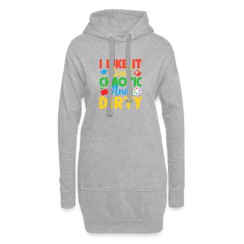 Pre K Teacher Loud Chaotic & Dirty Kindergarten - Hoodie-Kleid - Grau meliert - Vorne