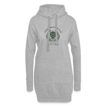 Lecker Bierchen Club Official Member - Hoodie-Kleid - Grau meliert - Vorne