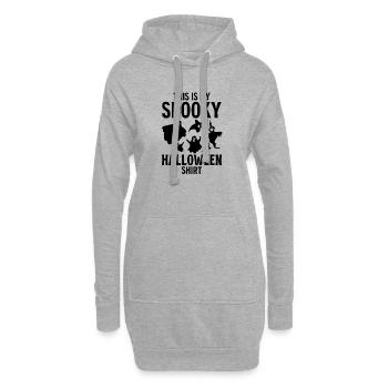 This is my Spooky Halloween Shirt Halloween - Hoodie-Kleid - Grau meliert - Vorne
