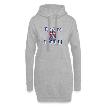 Drapeau du bateau viking norvégien - Sweat-shirt à capuche long Femme - gris chiné - Devant