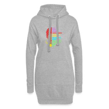 Sternzeichen Jungfrau - Hoodie-Kleid - Grau meliert - Vorne