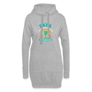 Papa Meilleur Cadeau C'est Nous Humour - Sweat-shirt à capuche long Femme - gris chiné - Devant