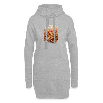 I turn hot dogs into hot logs (Funny - Hoodie Dress - heather grey - Front