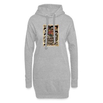 Kindness Grows The Coolest Flowers - Hoodie-Kleid - Grau meliert - Vorne