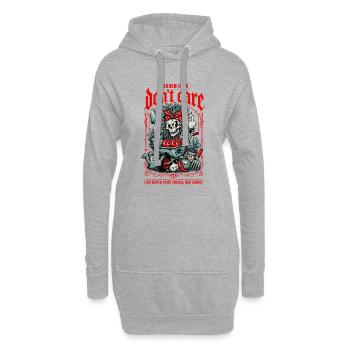 Jardinage biologique Garden Hair Don’t Care - Sweat-shirt à capuche long Femme - gris chiné - Devant